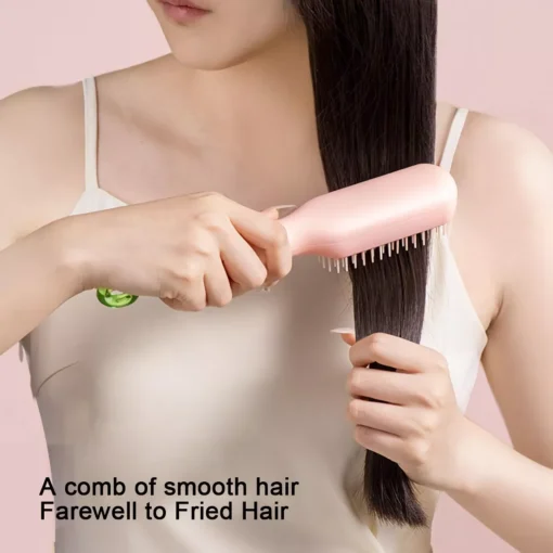 Telescopic Anti-Static Scalp Massage Comb: Self-Cleaning, for All Hair Types - Image 8