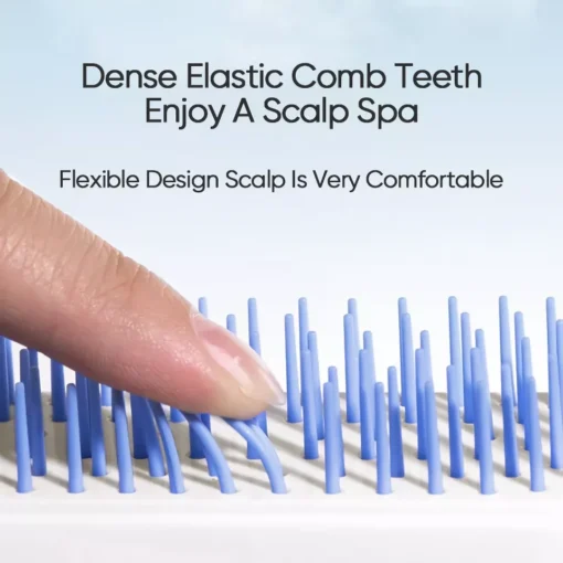 Telescopic Anti-Static Scalp Massage Comb: Self-Cleaning, for All Hair Types - Image 4