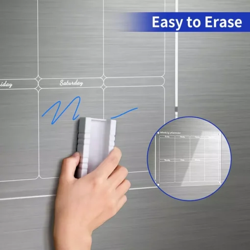 Clear Acrylic Magnetic Fridge Calendar Board - Image 4