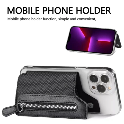 Multi-functional Phone Card Slot Holder Wallet Case - Image 7