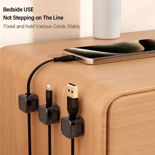 Magnetic Cable Clips Organizer – Adjustable Cord Holder with Strong Adhesive and Easy Cable Management - Image 3
