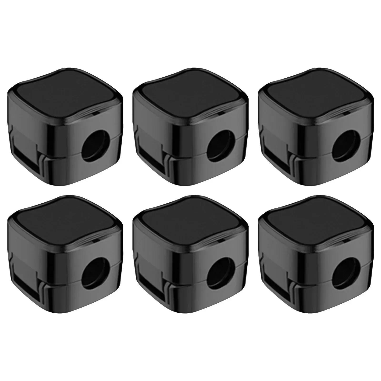 6PCS Black