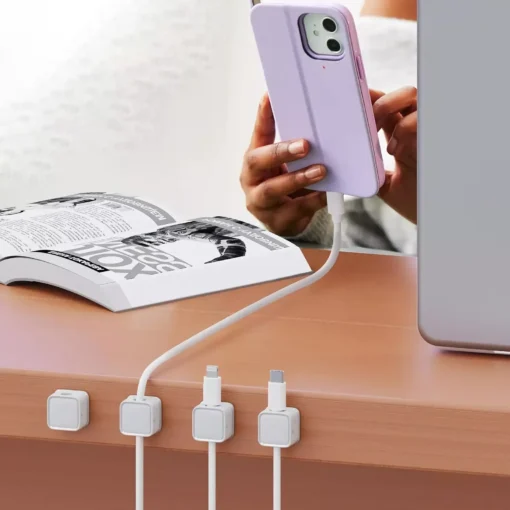 Magnetic Cable Clips Organizer – Adjustable Cord Holder with Strong Adhesive and Easy Cable Management - Image 6