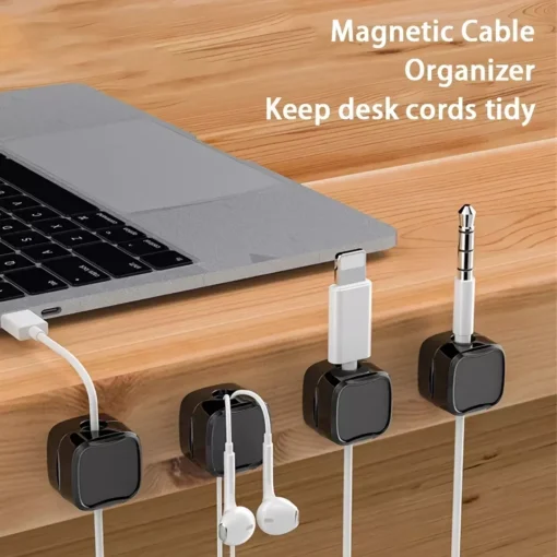 Magnetic Cable Clips Organizer – Adjustable Cord Holder with Strong Adhesive and Easy Cable Management - Image 4