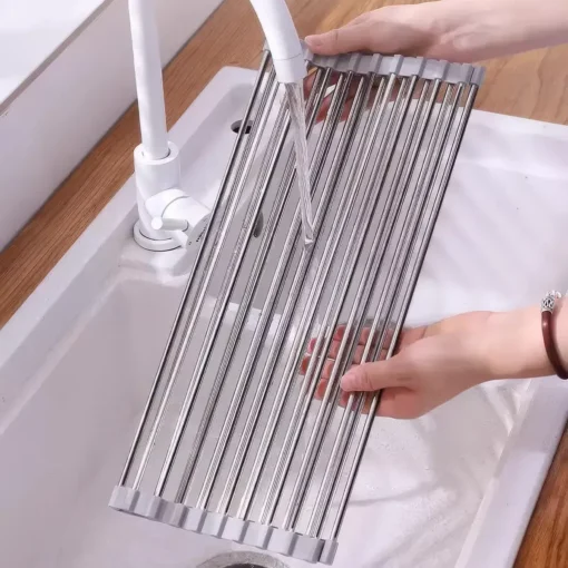 Stainless Steel Sink Draining Rack - Image 4