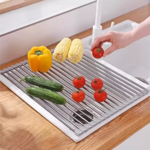 Stainless Steel Sink Draining Rack - Image 2