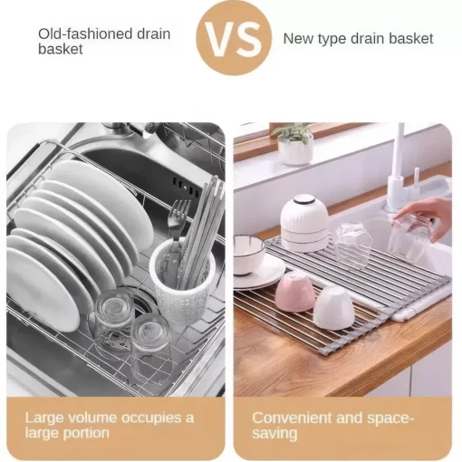 Stainless Steel Sink Draining Rack - Image 5