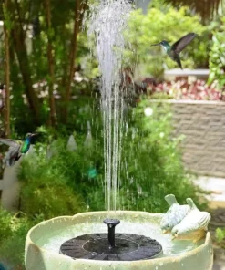 3W Solar Fountain with LED Lights & Multiple Nozzles