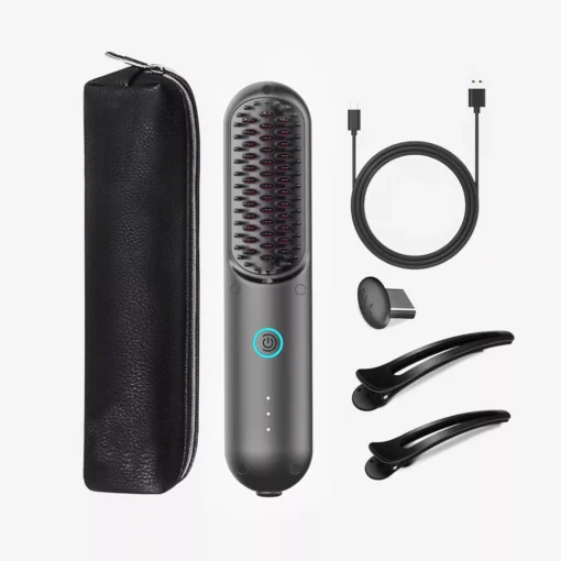Wireless Dual-Purpose Mini Hair Straightener & Curler with Ionic Technology - Image 2