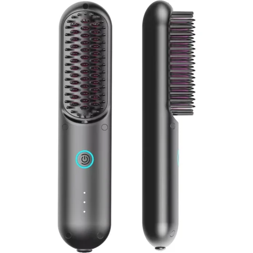 Wireless Dual-Purpose Mini Hair Straightener & Curler with Ionic Technology - Image 8
