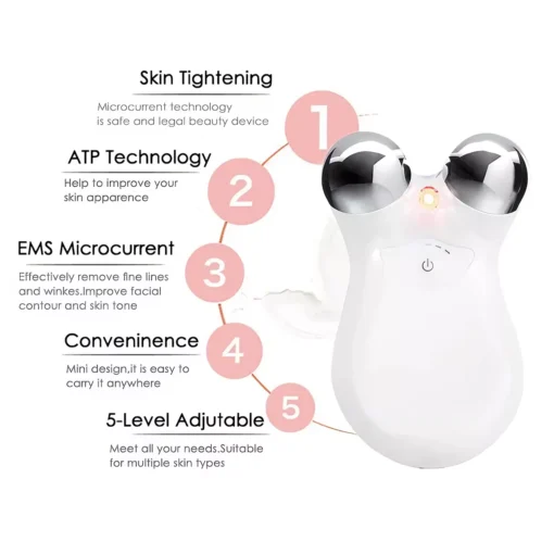 Ultimate Electric Face Roller V Massager for Youthful Radiance - Image 6