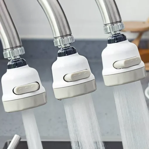 3-Mode Anti-Splash Supercharged Kitchen Faucet Sprinkler with Filter - Image 3