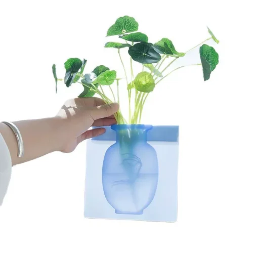 Modern Silicone Suction Cup Wall Vase - Image 2