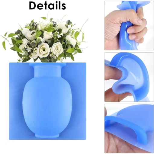 Modern Silicone Suction Cup Wall Vase - Image 6