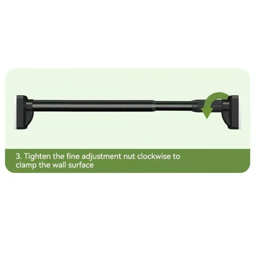 Adjustable Stainless Steel Shower Curtain Rod Holder - Image 9