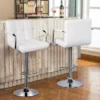 Luxury Adjustable Square Bar Stools