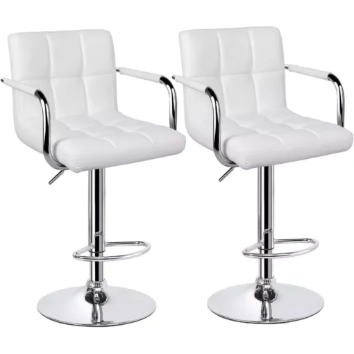 Luxury Adjustable Square Bar Stools - Image 4