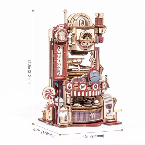Marble Chocolate Factory 3D Wooden Puzzle - Image 3