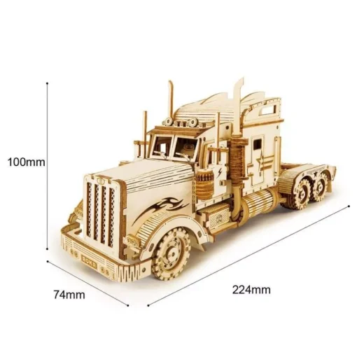 3D Wooden Puzzle Model Kit – Heavy Truck - Image 7