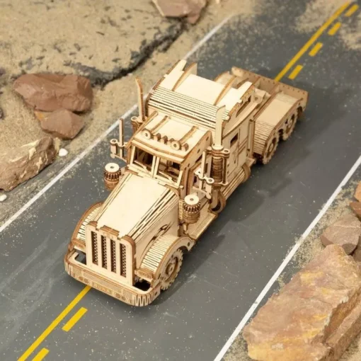 3D Wooden Puzzle Model Kit – Heavy Truck - Image 6
