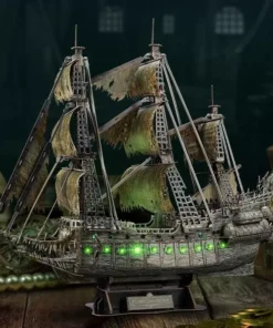 3D LED Flying Dutchman Pirate Ship Puzzle – 360 Pieces