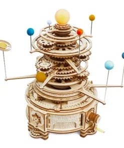 316 PCS Rotatable Mechanical Orrery DIY Wooden Model