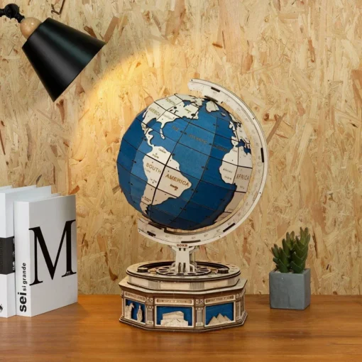 3D Wooden Puzzle Telescope and Orrery Model Kits - Image 4