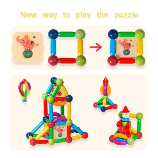 Magnetic Building Blocks Set - Image 6