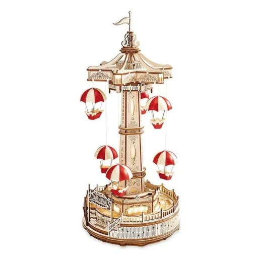 Montessori Wooden Toys DIY Music Box – Enchanting Amusement Park Magic - Image 2