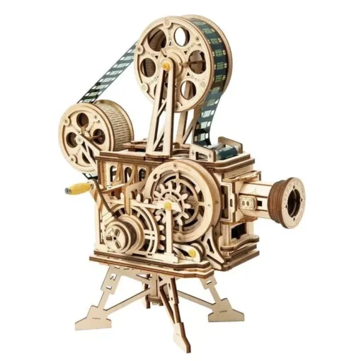 DIY 3D Wooden Film Projector Model Kit