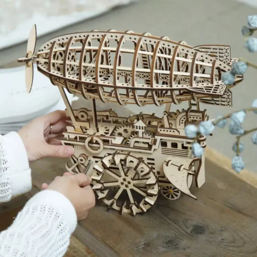 DIY Wooden Airship Model Kit - Image 5