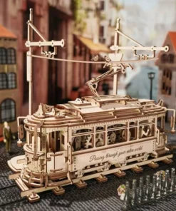 Classic City Tram 3D Wooden Puzzle