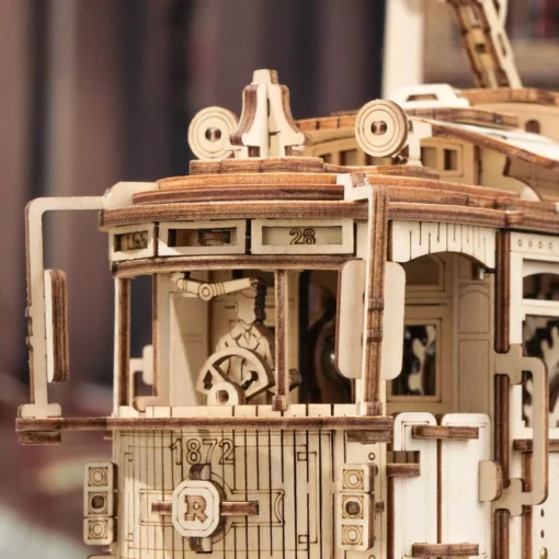 Classic City Tram 3D Wooden Puzzle - Image 4