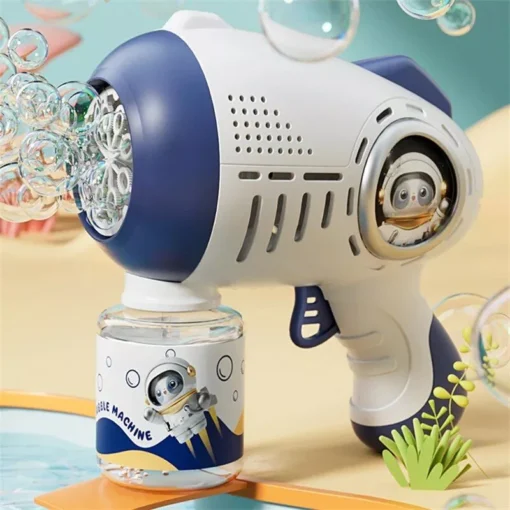 Electric Space-Themed Gatling Bubble Gun for Kids - Image 6