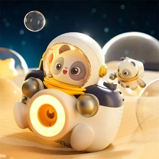 Astronaut-Themed Bubble Camera: Automatic Electric Bubble Blower for Kids - Image 2