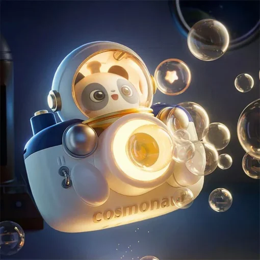 Astronaut-Themed Bubble Camera: Automatic Electric Bubble Blower for Kids - Image 3
