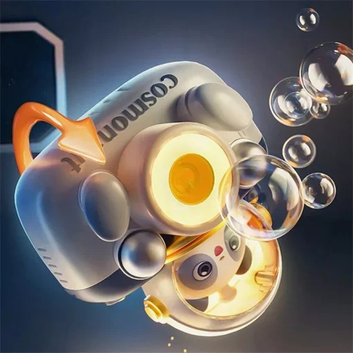 Astronaut-Themed Bubble Camera: Automatic Electric Bubble Blower for Kids - Image 5