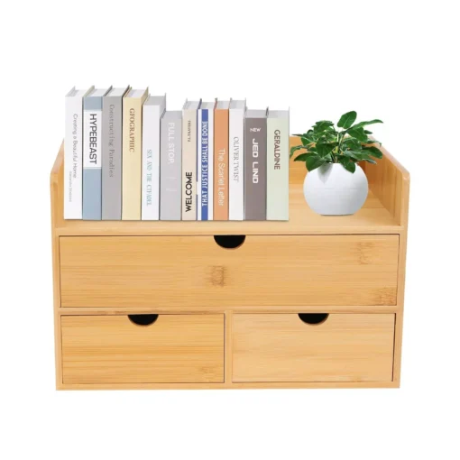 Original Bamboo 3-Drawer Desk Organizer - Image 3