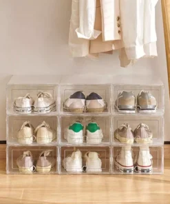Transparent Shoe Storage Organizer Box