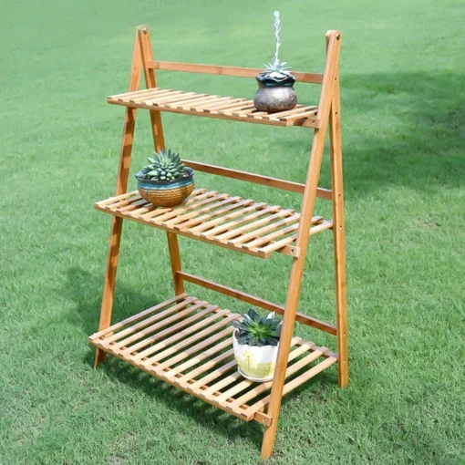 3-Tier Bamboo Plant Stand - Image 3