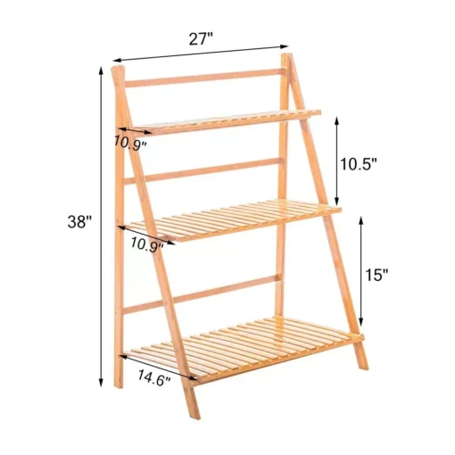 3-Tier Bamboo Plant Stand - Image 5