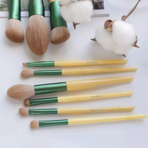 10Pcs Professional Makeup Brush Set with Premium Case - Image 5
