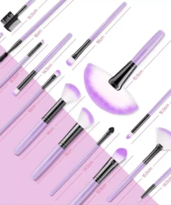 Professional Makeup Brush Set with Eco-Friendly Wooden Handles and Bag