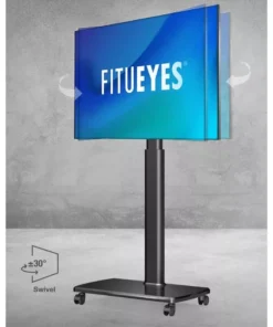 Adjustable & Swivel Universal Floor TV Stand Cart