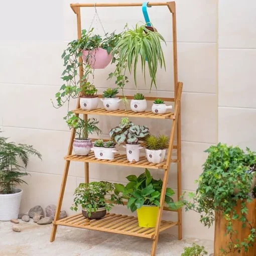 3-Tier Bamboo Plant Stand