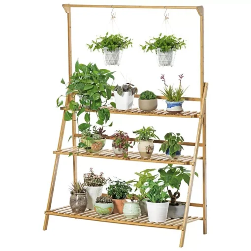 3-Tier Bamboo Plant Stand - Image 5