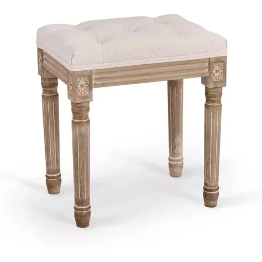 Elegant Vintage Ottoman Stool - Image 6