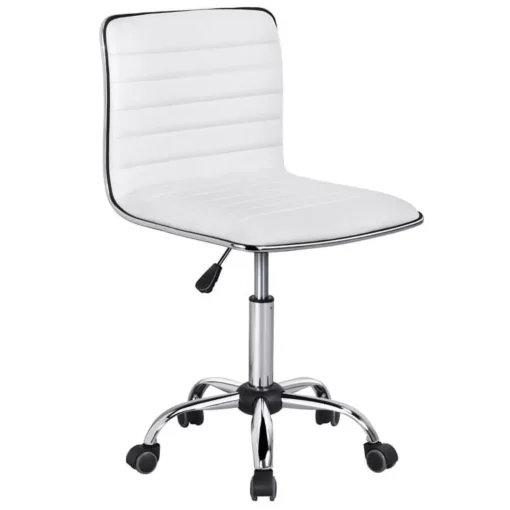 Adjustable Modern Faux Leather Swivel Office Chair - Image 2