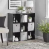 Black/White 9-Cube Organizer Rack