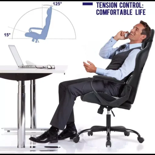 Ergonomic High-Back Gaming & Office Chair with Adjustable Support - Image 7